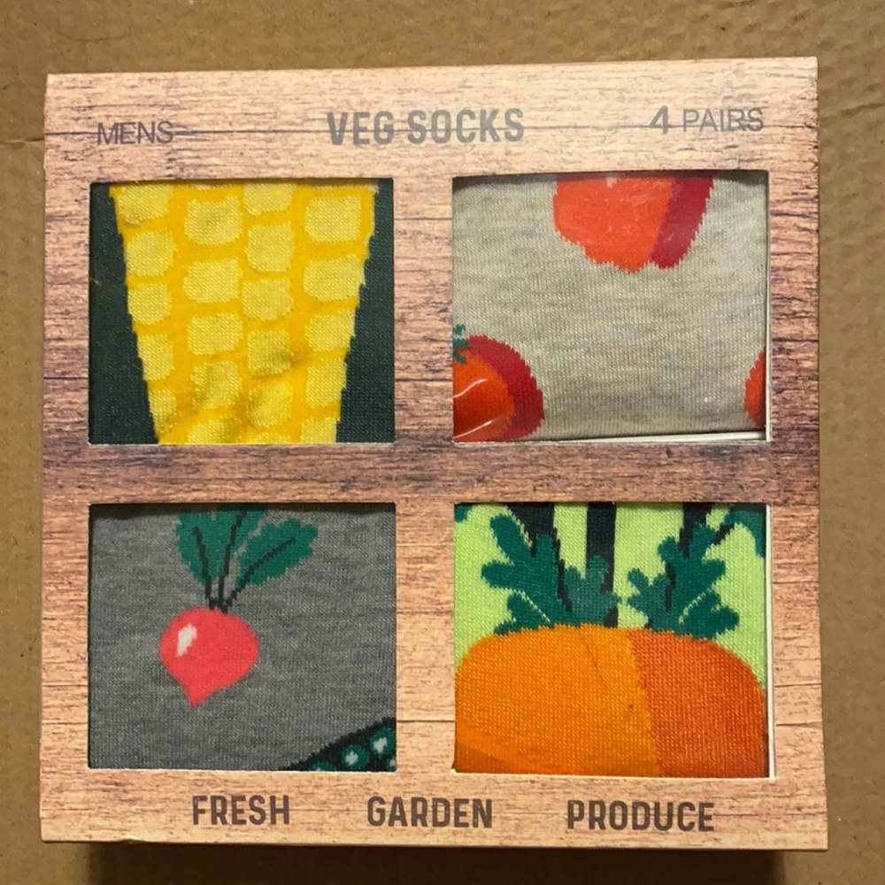 Fun Men’s socks - vegetables